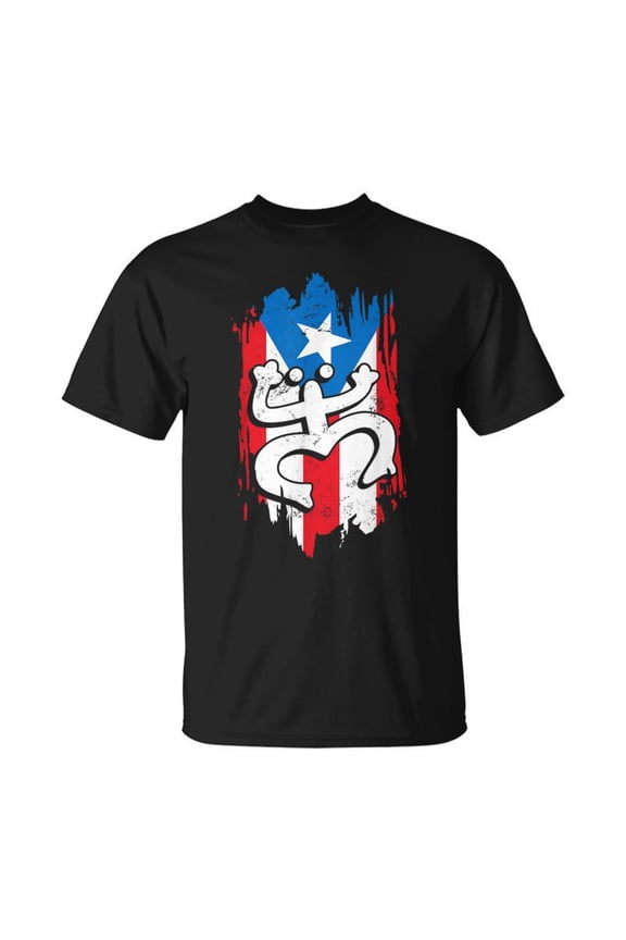 Puerto Rico Coqui Taino Symbol Puerto Rican Flag Frog Retro TShirt