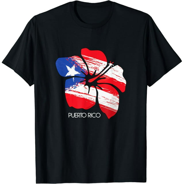 Puerto Rico Culture Roots Amapola Boricua Flag TShirt