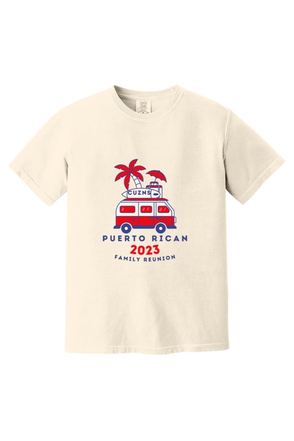 Puerto Rico Cuzns 2023 Family Reunion Trip Matching Group Event Comfort Color T-Shirt, Unisex, up to size 4XL
