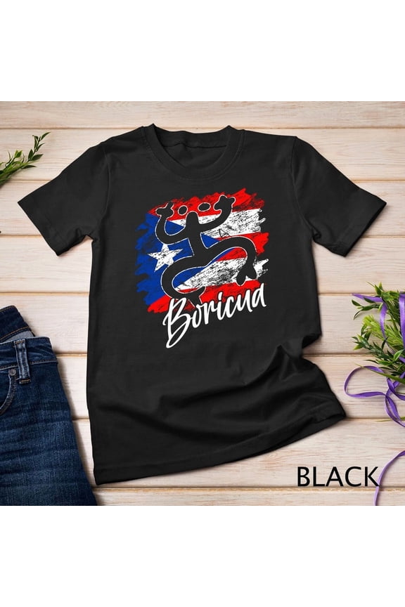 Puerto Rico Distressed Rican Roots Coqui Taino Boricua Frog Graphic Tee,for men and women up to 5XL