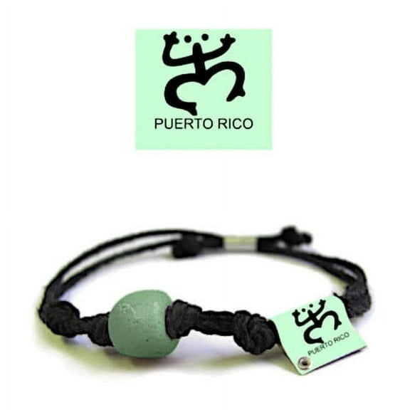 Puerto Rico Earth Bands Bracelet | Eco Friendly | Natural Hemp | Vegan Boho | Custom Jewelry | Handmade USA with Earth & Sand