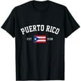 thumbnail image 1 of Puerto Rico Est. 1508 Puerto Rican Flag Independence Day T-Shirt, 1 of 3