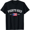 thumbnail image 1 of Puerto Rico Est. 1508 Puerto Rican Flag Independence Day T-Shirt, 1 of 3