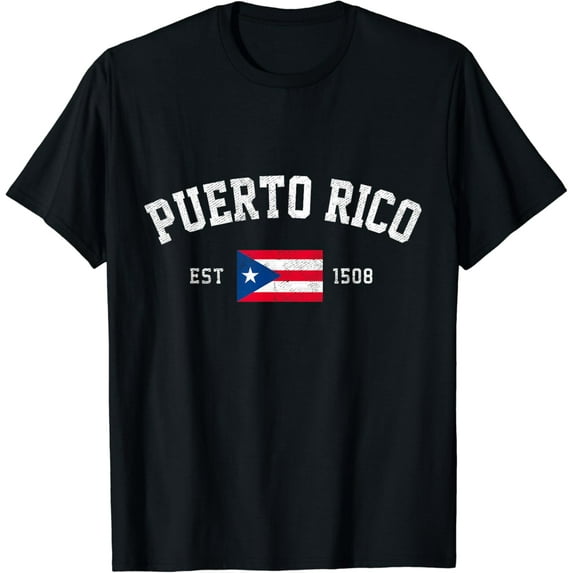 Puerto Rico Est. 1508 Puerto Rican Flag Independence Day T-Shirt