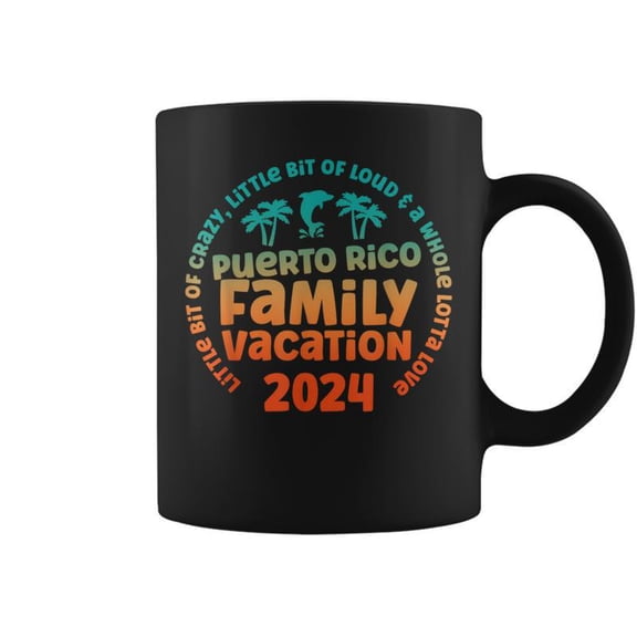 Puerto Rico Family Vacations Trip 2024 Little Bit Of Crazy Coffee Mugs