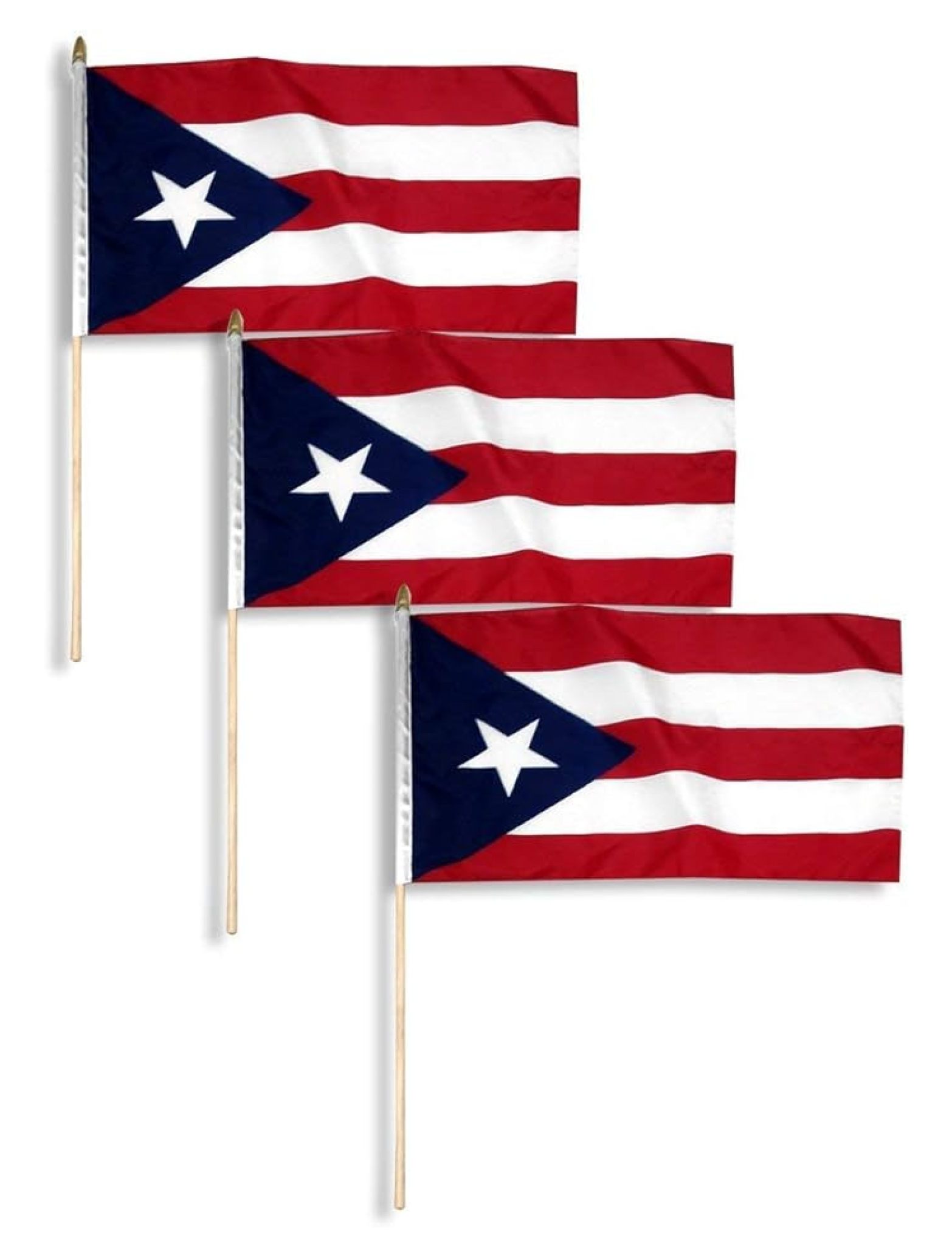 Trade Winds 12x18 Puerto Rico Flag With Sleeve & Garden Stand – 100% Polyester, Multicolor-960056