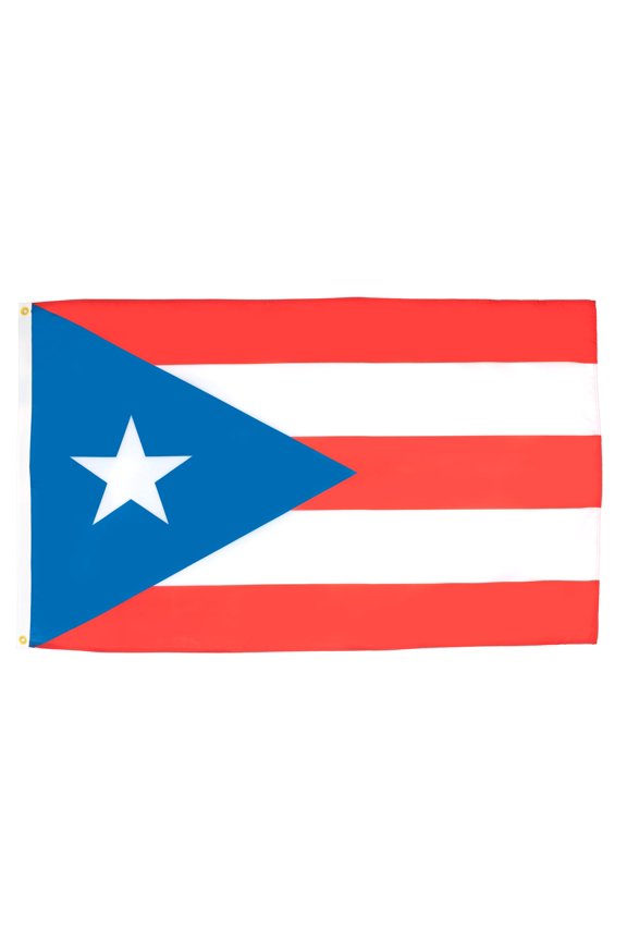 Puerto Rico Flag 2x3 ft 100D Polyester 2 Grommets 90x60 cm