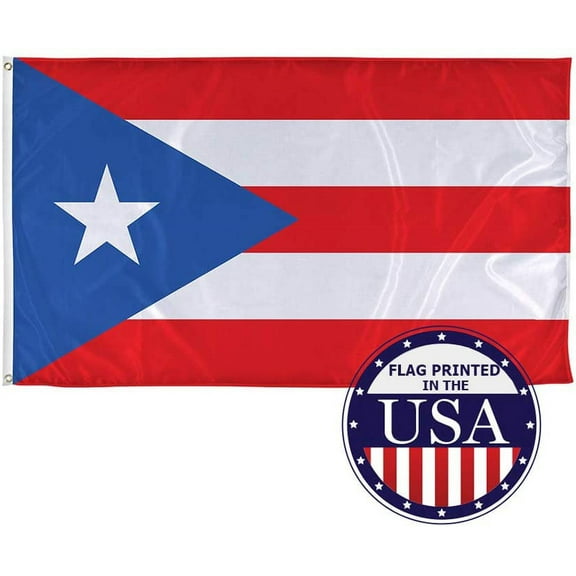 Puerto Rico Flag  3ft x 5ft Polyester Flag, World Flag Collection, Printed in The USA