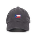 thumbnail image 1 of Puerto Rico Flag Baseball Cap Embroidered Cotton Adjustable Dad Hat Charcoal, 1 of 1