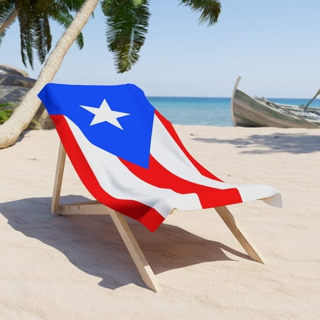 Puerto Rico Flag Beach Towel | Quality Long Lasting - 2 Sizes | Boricua Pride
