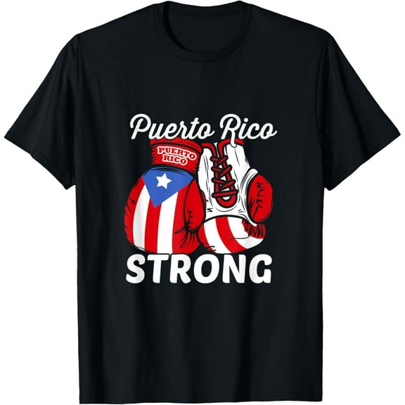 Puerto Rico Flag Boxing Gloves Boricua Puerto Rican Pride T-Shirt