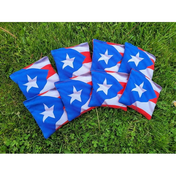 Puerto Rico Flag Cornhole Bag Regulation Bean Bag Toss Puerto Rican Corn hole Bags