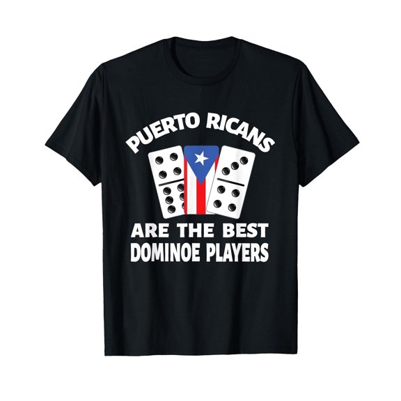 Puerto Rico Flag Domino Puerto Rican Dominoes Train Boricua T-Shirt