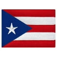thumbnail image 1 of Puerto Rico Flag Embroidered Iron-on Patch, 1 of 1