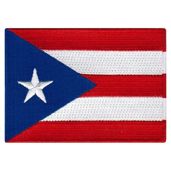 Puerto Rico Flag Embroidered Iron-on Patch
