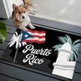 thumbnail image 1 of Puerto Rico Flag Front Door Rugs 2x3 ft Modern Art Building Red Blue Flag Palm Trees Small Rug for Entryway Non Slip Washable Bathroom Door Mat Absorbent Floor Mat for Indoor Entrance, 1 of 9