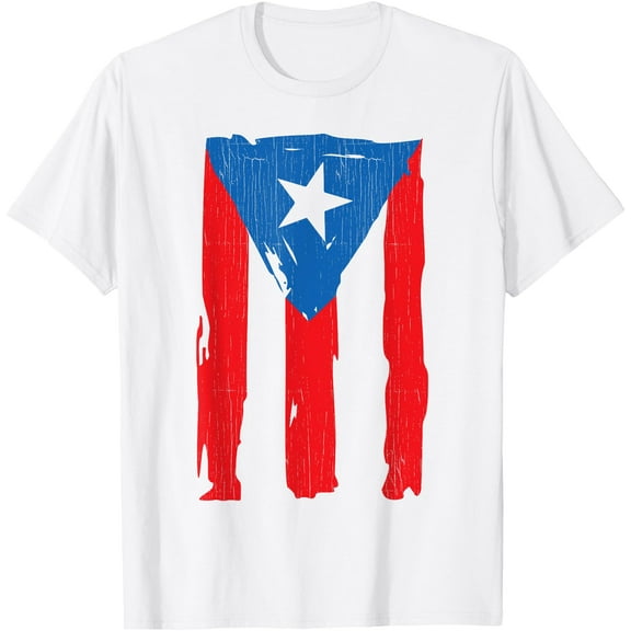 Puerto Rico Flag Hispanic Heritage Month Boricua Rican Retro T-Shirt Shirts