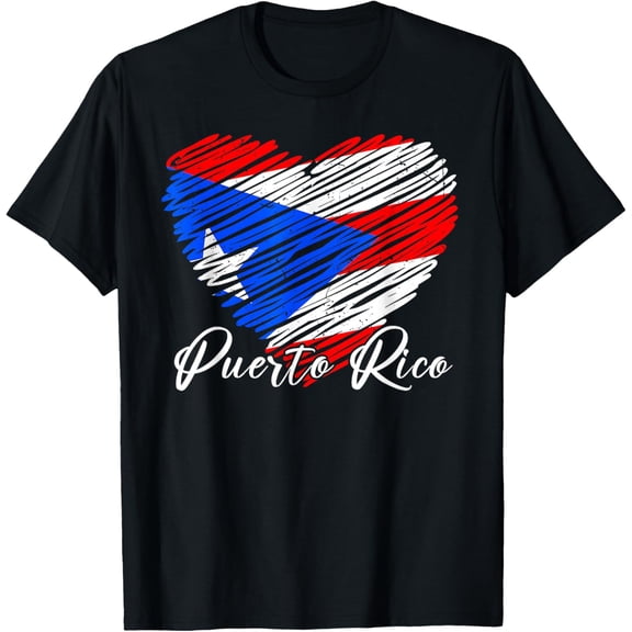 Puerto Rico Flag Hispanic Heritage Month Boricua Rican Retro T-Shirtmen and women can wear, black, white, gifts.S,M,L,XL,2XL,3XL,2103XL