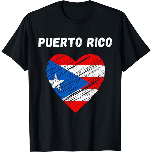 Puerto Rico Flag Holiday Puerto Rico Heart Puerto Rican Flag T-Shirt