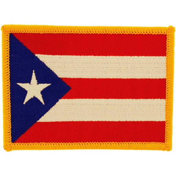 Puerto Rico Flag Patch 2 1/2" x 3 1/2"