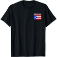 thumbnail image 1 of Puerto Rico Flag Pocket Puerto Rican Family Roots Men Women T-Shirt, 1 of 4