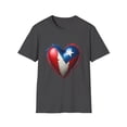 thumbnail image 1 of Puerto Rico Flag Pride  Heart T-Shirt, 1 of 4