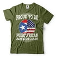 thumbnail image 1 of Puerto Rico Flag Shirt Puerto Rican Patriotic Shirt American Puerto Rican Shirt Puerto Rico Tee (4X-Large Military Green), 1 of 6
