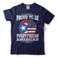 thumbnail image 1 of Puerto Rico Flag Shirt Puerto Rican Patriotic Shirt American Puerto Rican Shirt Puerto Rico Tee (Large Navy Blue), 1 of 6