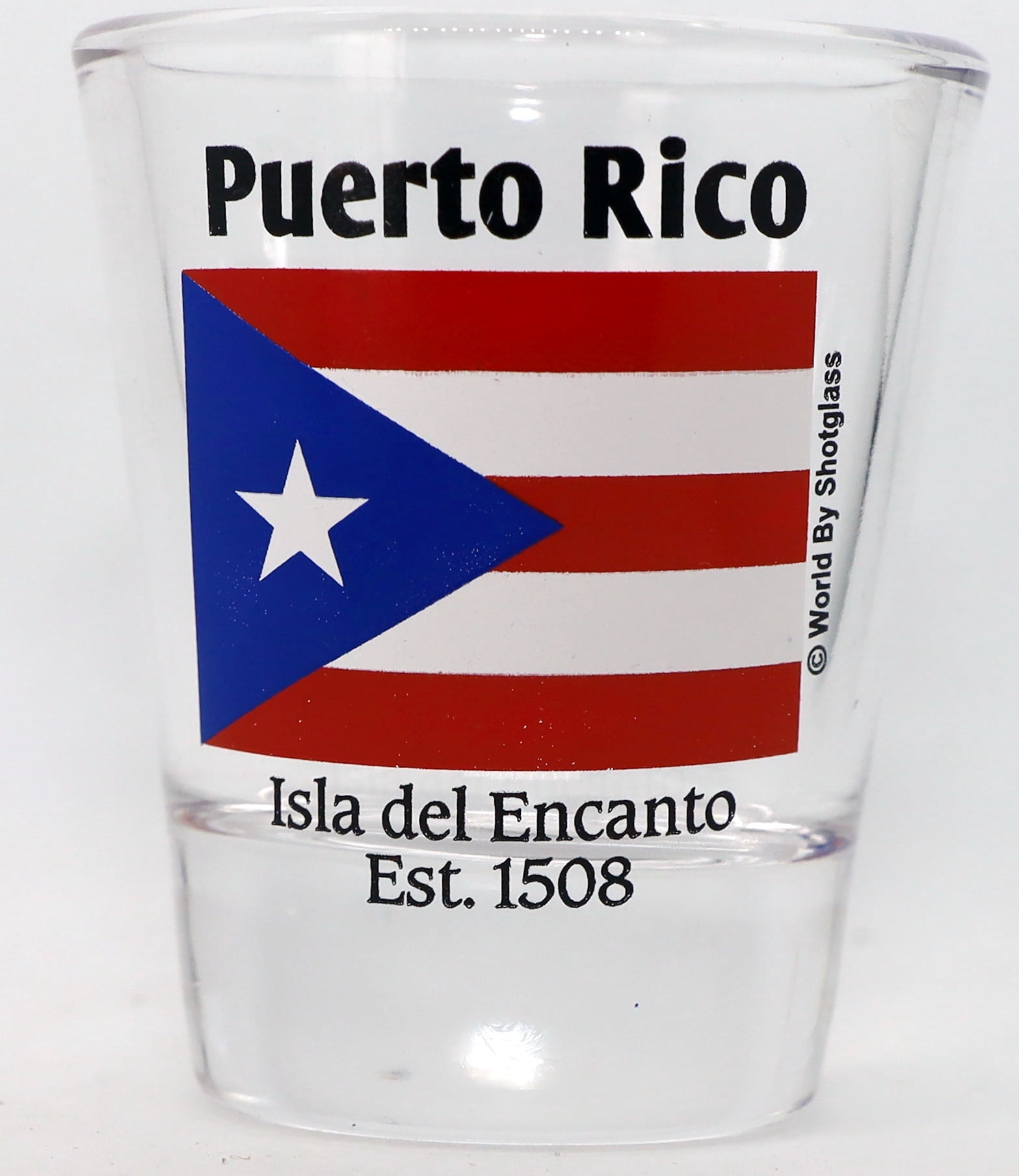 Puerto Rico Rocks Glasses Puerto Rico Flag Shot Glass - Walmart.com