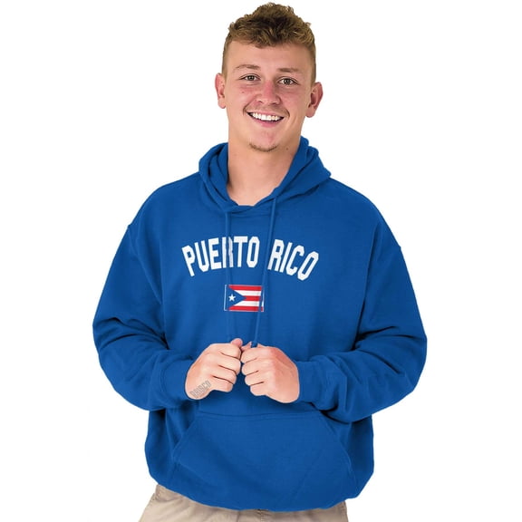 Puerto Rico Flag Soccer Fan Pride Hoodie Sweatshirt Women Men Brisco Brands M