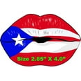 thumbnail image 1 of Puerto Rico Flag Sticker (Pack of 2) Vinyl Decal, Kiss, Lips, 1 of 1