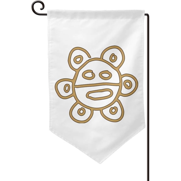 Puerto Rico Flag Sun Tribal Sol Taino Garden Flag 12x18 Inch Double Sided Small Flags for Outside Yard Outdoor Decor Wall Banner