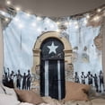 thumbnail image 1 of Puerto Rico Flag Tapestry for Bedroom Wall Hanging Tapestry, Retro Rustic Door Artwork Picture Prints Ceiling Backdrop Tapestries Poster Blanket Wall Decor for Teens Room Living Room Dorm 51" x 59", 1 of 8