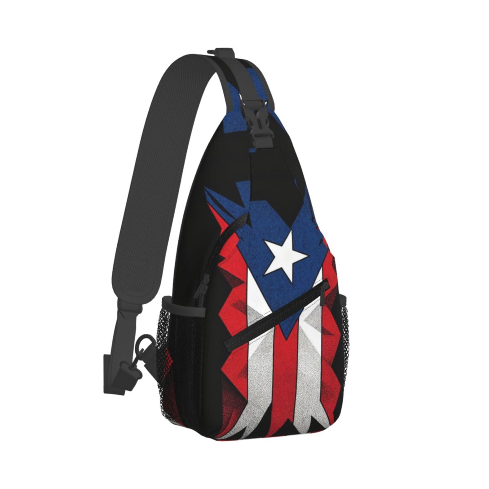 Puerto-Rico-Flag Vintage Sling Crossbody Bag Cross Body 