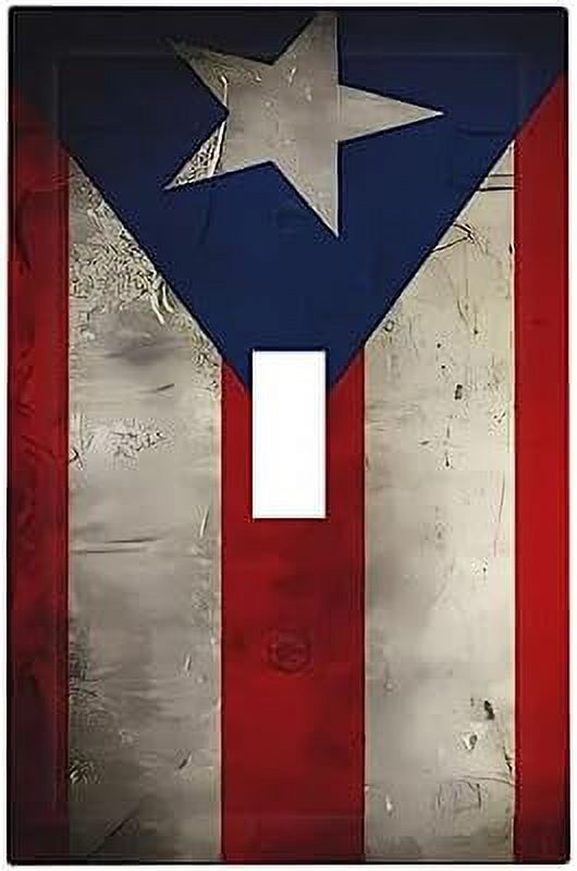 Puerto Rico Flag Wall Plate Cover 1Gang Wall Plate Single Gang Light