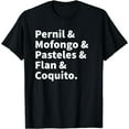 thumbnail image 1 of Puerto Rico Food T-Shirt | Puerto Rican Boricua Pride Black 4X-Large, 1 of 4