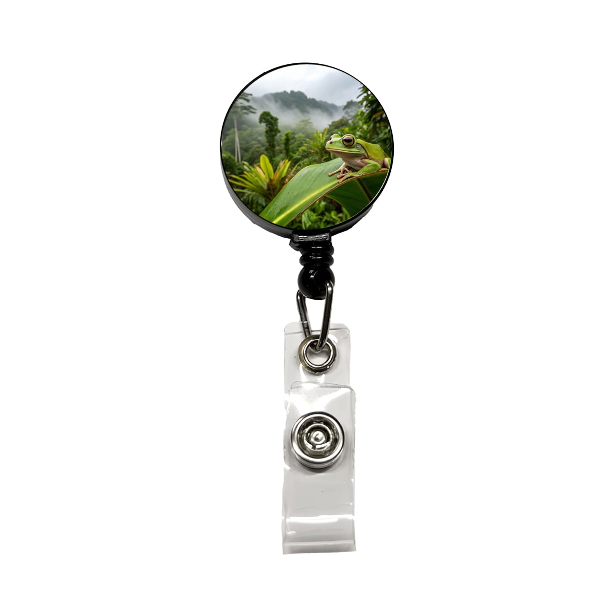 Puerto Rico Frog On Leaf Retractable Reel ID Badge Key Card Name Tag ...