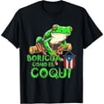 thumbnail image 1 of Puerto Rico Frog Puerto Rican Roots Coqui Taino Boricua Gift T-Shirt, 1 of 4