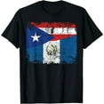 thumbnail image 1 of Puerto Rico Guatemala Flags | Half Puerto Rican Guatemalan T-Shirt, 1 of 3