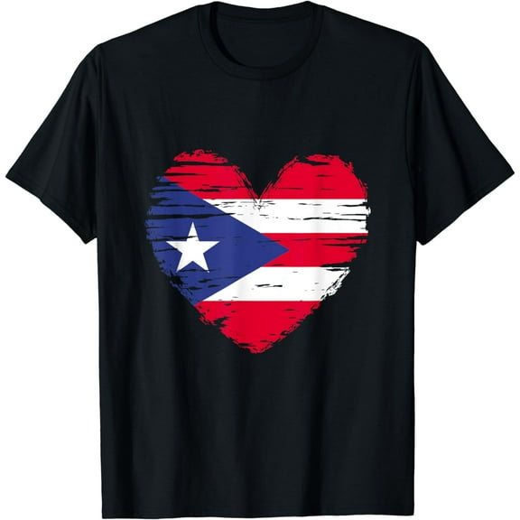 Puerto Rico Heart Puerto Rico Flag Puerto Rico Pride T-Shirt