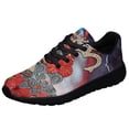 thumbnail image 1 of Puerto Rico Hibiscus Coqui Frog Shoes Sneakers Black Size 11.5, 1 of 7