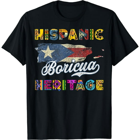 Puerto Rico Hispanic Heritage Month Gift Design Idea T-Shirt