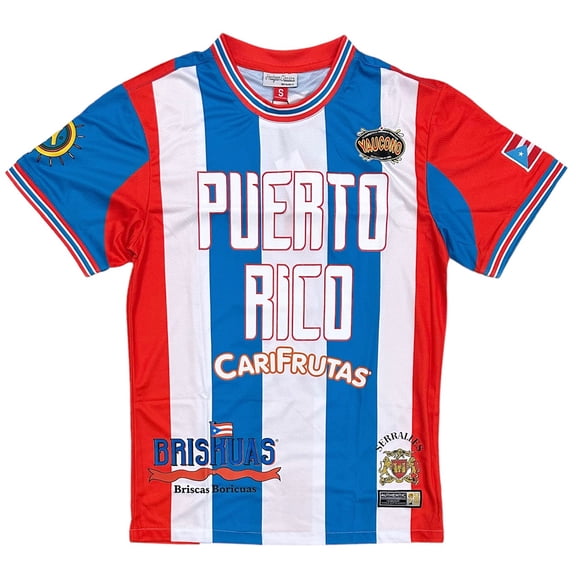 Puerto Rico International Team Men's 1990 Retro Soccer Jersey by Headgear Classics (X-Large, Multicolor)