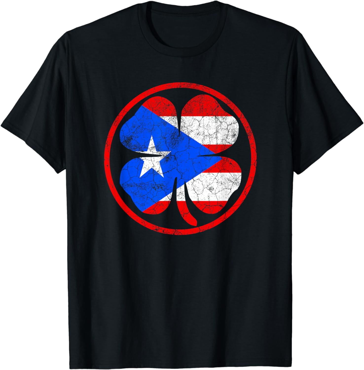 Puerto Rico Irish Flag Shamrock St. Patrick's Day T-Shirt T-Shirt ...