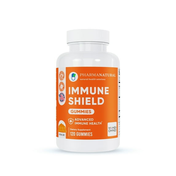 Pharma Natural Immune Shield Gummies, Advanced Immune Health Supplement, 120 Gummies
