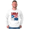 thumbnail image 1 of Puerto Rico Nuyorican Proud Borinquen Long Sleeve TShirt Men Women Brisco Brands S, 1 of 5