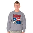 thumbnail image 1 of Puerto Rico Nuyorican Proud Borinquen Sweatshirt for Men or Women Brisco Brands S, 1 of 5