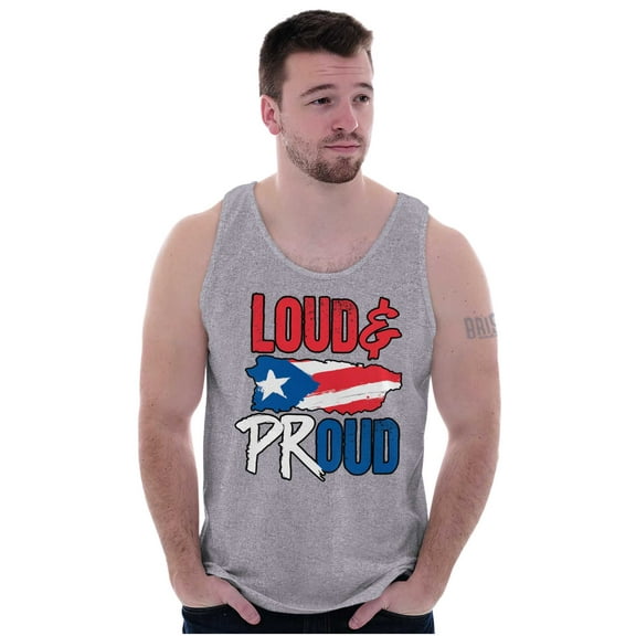 Puerto Rico Nuyorican Proud Borinquen Tank Top T Shirts Men Women Brisco Brands L