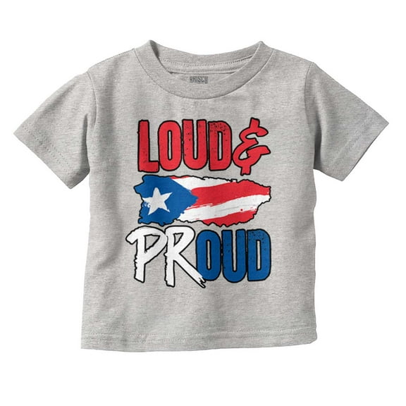 Puerto Rico Nuyorican Proud Borinquen Toddler Boy Girl T Shirt Infant Toddler Brisco Brands 18M