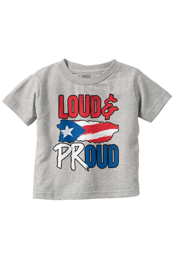Puerto Rico Nuyorican Proud Borinquen Toddler Boy Girl T Shirt Infant Toddler Brisco Brands 2T